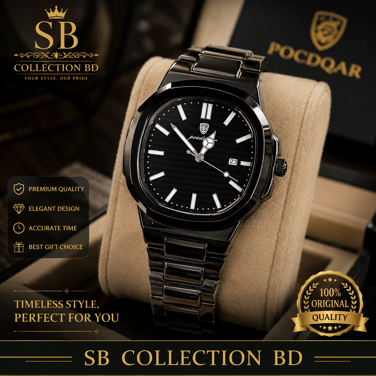 POCDAQAR Band Watch - 1